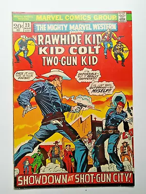 Buy Marvel WESTERN Comics   Mighty Marvel Western #23 Rawhide Kid Kid Colt 2 Gun Kid • 3.99£