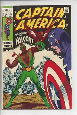 Buy Captain America #117 F-(5.5) 1969💥1st Appearance Of Falcon 💥 • 276.71£