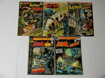 Buy 1 THE BRAVE AND THE BOLD PRESENTS BATMAN Lot: 80 88 90 100 110 DC 1968-1974 + • 43.48£