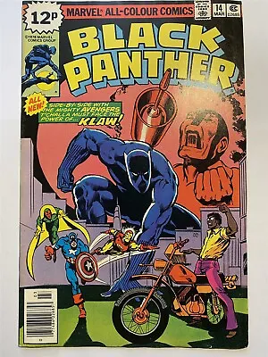 Buy BLACK PANTHER #14 UK Price Marvel Comics 1978 VF • 8.95£