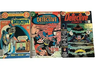 Buy Detective Comics Batman #433,471,492 DC 1973-77 Comic Books • 16.06£