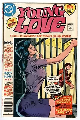 Buy Young Love #124  1977- DC Romance-  Young Woman Love Behind Bars In Prison Cover • 24.07£