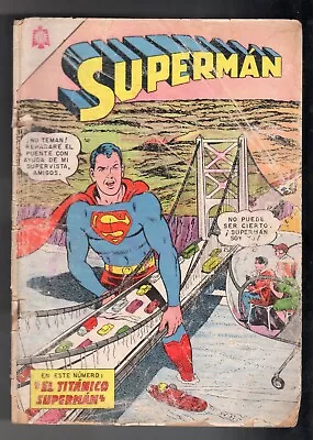 Buy SUPERMAN #465, 1964, Amazing Cover, ORIGINAL COMIC IN SPANISH, NOVARO Mexico • 68.84£