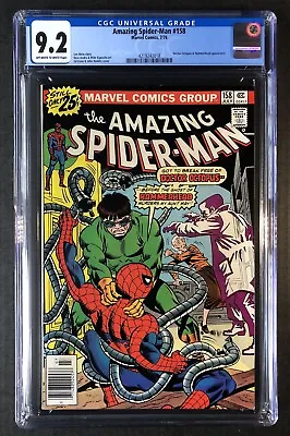 Buy Amazing Spider-Man #158  CGC 9.2  Off White/White Pages  Marvel Comics 1976 • 98.73£
