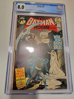 Buy Batman #236 CGC 8.0 1971 Neal Adams BRONZE Age Robin Back Up Story New Frame • 137.48£