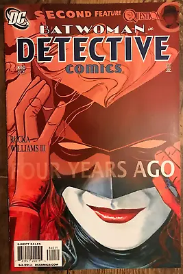 Buy Detective Comics #860 Rucka Origin Batwoman Kate Kane Batman Variant A NM/M 2010 • 6.32£