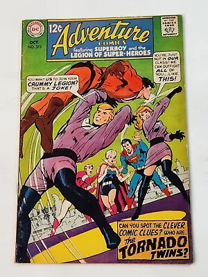 Buy Adventure Comics 373 Neal Adams Cover DC 1st App Tornado Twins Silver Age 1968 • 15.98£
