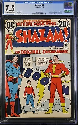 Buy Shazam 1 2/73 D.C. Comics CGC 7.5 • 59.95£