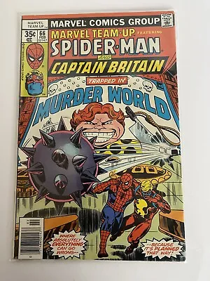 Buy MARVEL TEAM-UP #66 Comic Book  Spider-man/Captain Britain • 9.90£