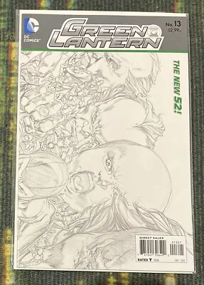 Buy Green Lantern #13 New 52 Sketch 1:25 Variant DC Comics 2012 • 5.99£