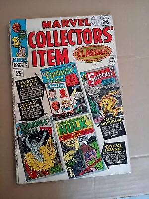 Buy Marvel Collectors Item #4. F F, Iron Man, Hulk,Dr Strange.1966 Marvel Comic.VG/F • 14.99£