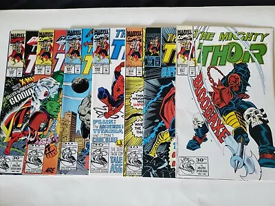 Buy The Mighty Thor (1966) #445 - 451 Very Fine Lot Of 7, Marvel Comics, Spiderman • 13.58£