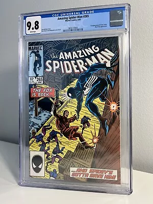 Buy Amazing Spider-Man 265  CGC 9.8  1st Silver Sable  White Pages! • 263.54£