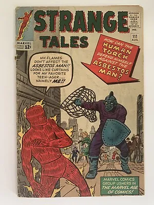 Buy Strange Tales #111 3.0 Gd/vg 1963 2nd Appearance Of Doctor Strange Marvel Comics • 144.73£