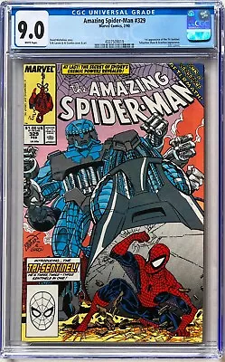 Buy Amazing Spider-Man #329 CGC 9.0 White. 1st Appearance Of Tri-Sentinel! • 35£