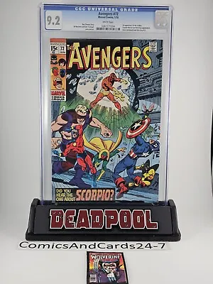 Buy Avengers 72 1970 CGC 9.2 1st Appearance Of The Zodiac • 237.18£