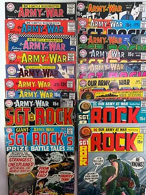 Buy SGT ROCK : Individual DC Vintage OUR ARMY At WAR Comic Books. Choose From Many! • 4.80£