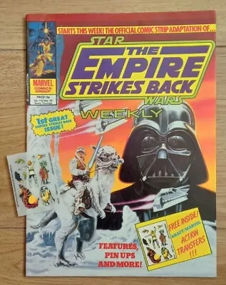 Buy STAR WARS WEEKLY EMPIRE STRIKES BACK #118 WITH FREE GIFT TRANSFERS 29th MAY 1980 • 20£