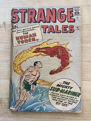 Buy Strange Tales #107 - Human Torch Vs. Sub-mariner! Marvel Comics, Fantastic Four! • 78.84£