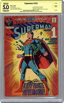 Buy Superman #233 CBCS 5.0 RESTORED SS Neal Adams 1971 22-0692A42-523 • 264.12£