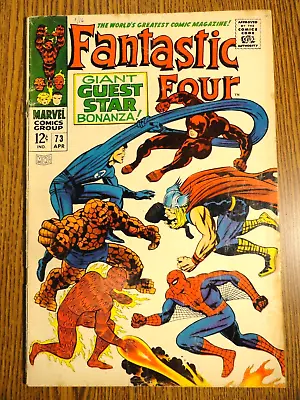 Buy Fantastic Four #73 Stan Lee Key Kirby Daredevil Thor Spider-man 1st Print Marvel • 39.51£