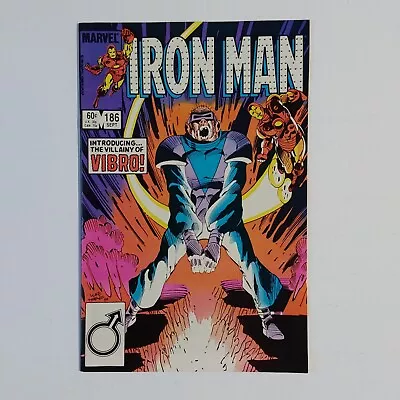 Buy IRON MAN 186 VF 1ST APPEARANCE OF VIBRO 1984 Marvel Comics • 4.81£