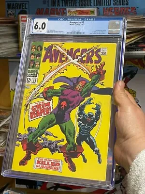 Buy Avengers #52 (Graded CGC 6.0 - MARVEL 1968) Black Panther Joins The Avengers • 99.94£