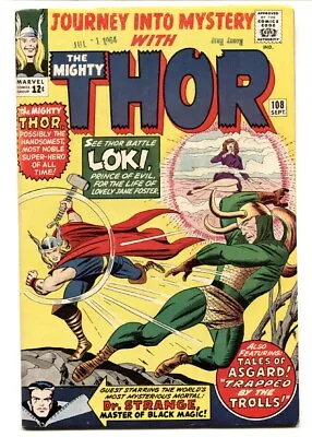 Buy Journey Into Mystery #108 1964-mighty Thor High Grade Vf- • 236.51£