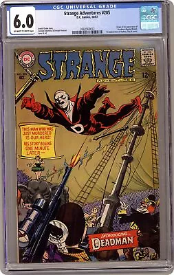 Buy Strange Adventures #205 CGC 6.0 1967 3982569013 1st App. Deadman • 438.33£
