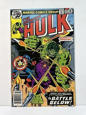 Buy The Incredible Hulk #232 VF 8.0 Bronze Age Captain America 1979 Marvel Newsstand • 7.11£
