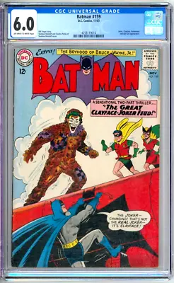 Buy Batman 159 CGC Graded 6.0 FN Joker DC Comics 1963 • 237.05£
