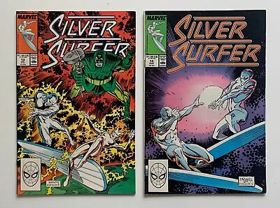 Buy Silver Surfer #13 & 14 (Marvel 1988) 2 X FN+/- Condition Comics. • 12.95£