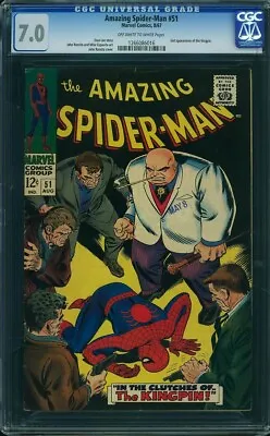 Buy AMAZING SPIDER-MAN  # 51  Awesome KEY!  1st KINGPIN Cover!  CGC7.0   1266086016 • 238.99£