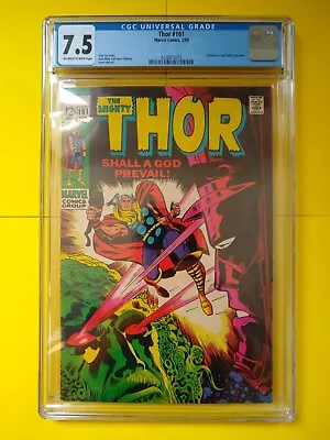 Buy THOR #161 CGC 7.5 GALACTUS Vs EGO BATTLE CONCLUDES!! STAN LEE STORY!! • 98.51£