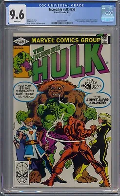 Buy Incredible Hulk #258 Cgc 9.6 Frank Miller Al Milgrom Cover White Pages • 94.49£