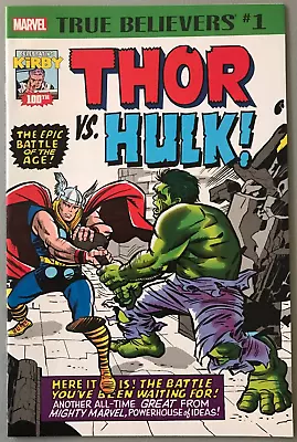 Buy True Believers Thor Vs Hulk #1 Kirby Journey Into Mystery 112 REPRINT NM/M 2017 • 12.78£