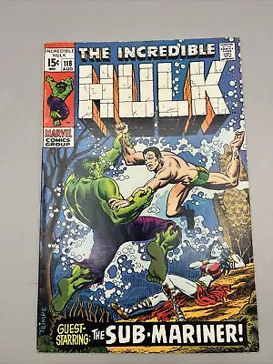 Buy The Incredible Hulk # 118 Namor The Sub-Mariner, Lady Dorma, Lord Vashti • 36.02£