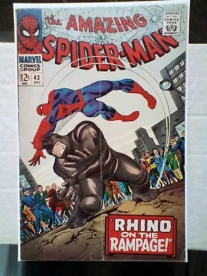 Buy Amazing Spider-Man 43 (1966) 1st Full App Of Mary Jane Watson. Rhino App, Cents • 89.99£
