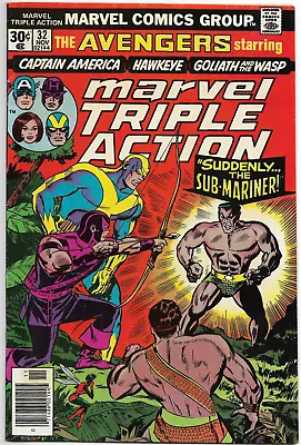 Buy Marvel Triple Action #32  Suddenly...the Sub-Mariner!  1976 Marvel Comic • 5.56£