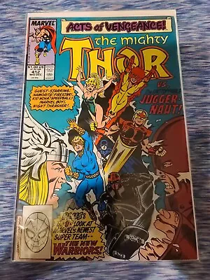 Buy The Mighty Thor #412 First Full Appearance Of The New Warriors And 2 Other Key  • 36.66£