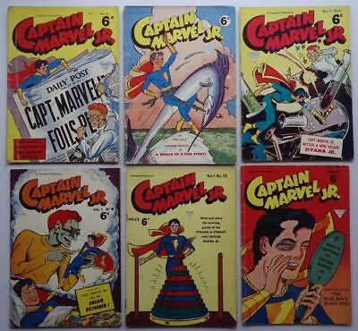 Buy Captain Marvel JR Comic #6,7,8,9,10,11 (1950s) L. Miller FR X 4, GD X 2 • 5.50£