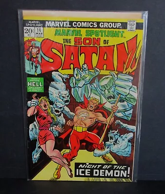 Buy Marvel Spotlight THE SON OF SATAN #14 (1974) All Carded And Sealed. NM • 5.53£