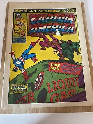 Buy Marvel Comics Captain America Comic #12 May 13th 1981. Channel 33 1/3 • 5£