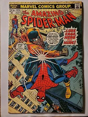 Buy Amazing Spider-man #123, FN+ 6.5, Power Man • 40.78£