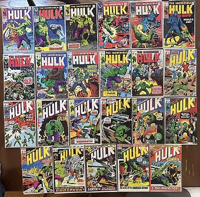 Buy 23 Silver Age Incredible Hulk Comic Lot 103 104 105 106 139 149 Run Set VG/ F • 270.10£