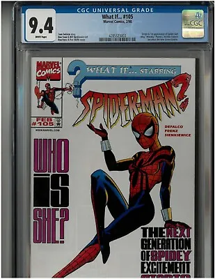 Buy Marvel Comics What If? #105 CGC 9.4 Origin And 1st Appearance Of Spider-Girl! • 237.18£