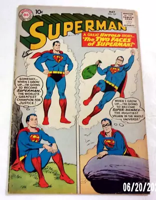 Buy Superman #137 1960 Solid Vg Sturdy Swan,full Length Story An Evil Kal-el Also • 55.26£