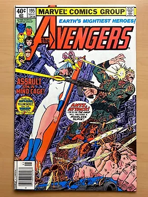 Buy The Avengers #195 (VF/NM) 1st Cameo App Task Master. Marvel Comics 1980 NEWSTAND • 27.67£