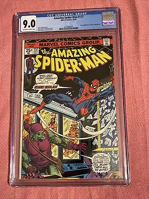 Buy Amazing Spider-Man #137 CGC 9.0, OW To WP, Green Goblin Appearance, Marvel Comic • 59.26£