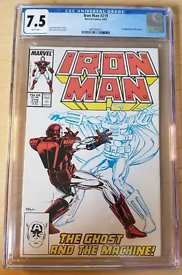 Buy Iron Man #219 - CGC 7.5 (1987, Marvel Comics) 1st Ghost, Thunderbolts Movie • 31.62£